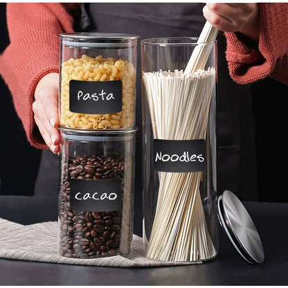 150 pcs Reusable Kitchen Organizer Labels Stickers Kit With Liquid Chalk Markers, Removable Blackboard Labels V1188-MS-227-2130
