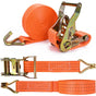 2 Pieces Ratchet Strap With Hooks, Length 6 M, Width 3.8 Mm, Ratchet Tie Down Strap, Tensioning Straps, V1188-MS-227-2134