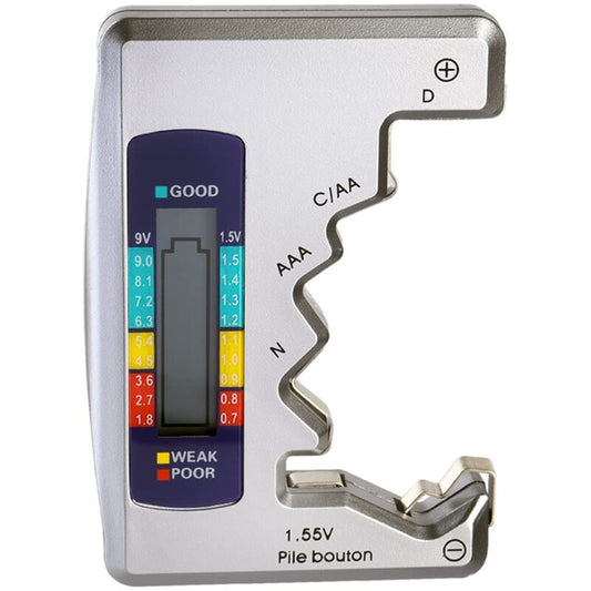 Universal Digital Battery Tester For Aaa Cdn 9V 1.5V Button Cell Mini Batteries V1188-MS-227-2136