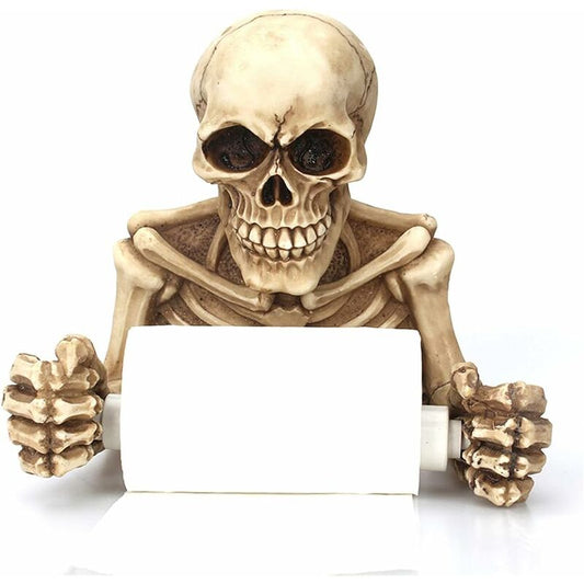Toilet Paper Holder, Skeleton Toilet Paper ROll Decor, Spooky Halloween Decorations, Wall Mounted Toilet V1188-MS-227-2140