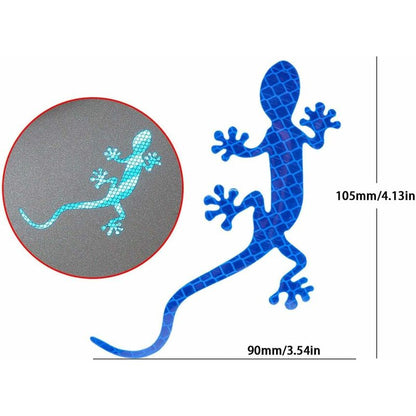 Gecko Car Stickers, Creative Car Warning Reflective Stickers With Stereo, Night Driving Warning Gecko V1188-MS-227-2149