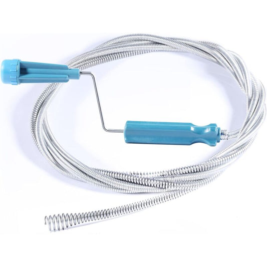 Drain Cleaning Spiral - 3M X 6Mm - Spiral - Drain Unblocker - With Piercing Tip - Drain Snake - Extra Fine - V1188-MS-227-2151