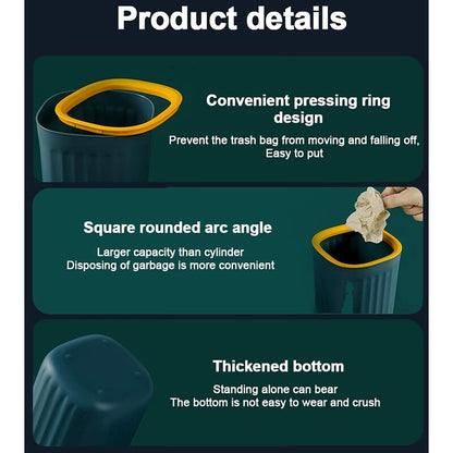 2 pcs 15X12.5Cm Small Desktop Trash Can Mini Trash Can Office Mini Trash Can Kitchen Small Trash Can For Home V1188-MS-227-2152