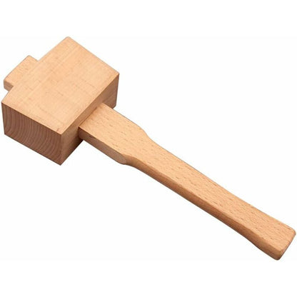 Beech Wood Mallet Hammer With Comfortable Grip Angled Striking Surface Woodworking Hammer For Carpentry Diy V1188-MS-227-2154