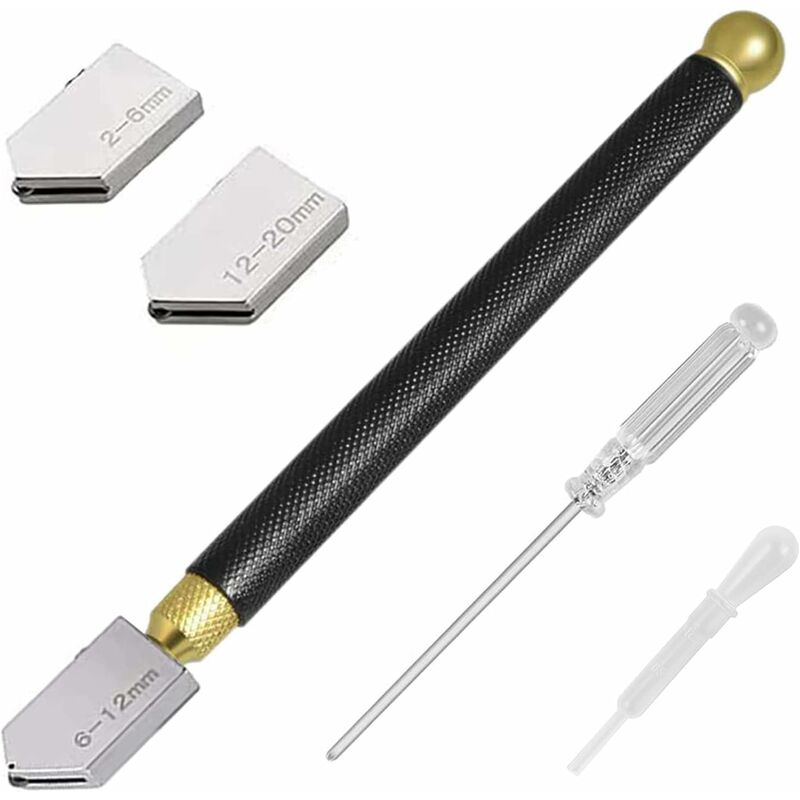 Professional Glass Cutter, Glass Cutting Tool, Pencil Style, Cut Glass 2-20Mm Thickness For Cutting V1188-MS-227-2157