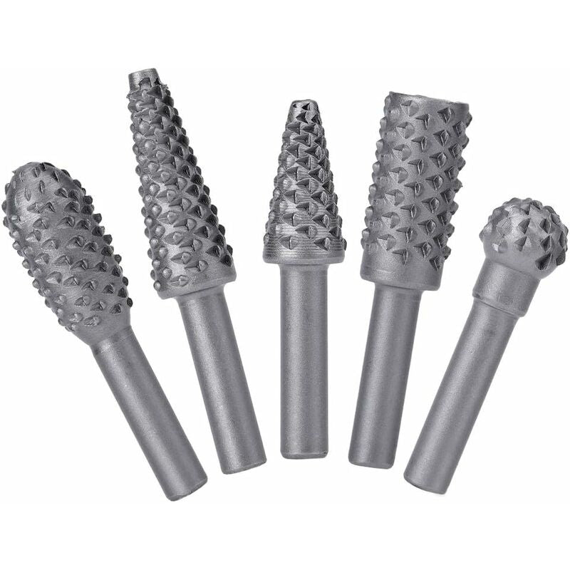 ROtary Burr Set Power Tools Wood Grinding Solid Steel Rasp Carbide Wood Carving Tool For Drill Bits For V1188-MS-227-2160