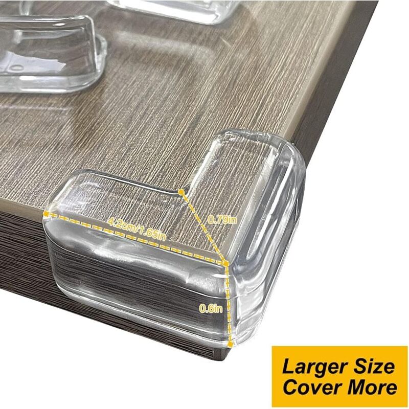 20 pcs Table Corner Protector, Table And Furniture Corner Protection, Transparent Corner Protector For Baby V1188-MS-227-2163