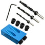 15 Degree Angle Drilling Kit For Wood With Guide Template Drill Bits And Holes 6/8/10Mm V1188-MS-227-2171