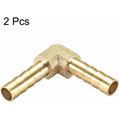Map 2 pcs 6Mm Brass Barbed Hose Barb Fitting 90 Degree Elbow Tube Coupler V1188-MS-227-2173