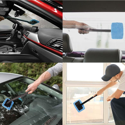 Interior Windshield Cleaner - Long Handle Car Windshield Cleaner Interior Windshield Cleaning Fog Moisture V1188-MS-227-2174