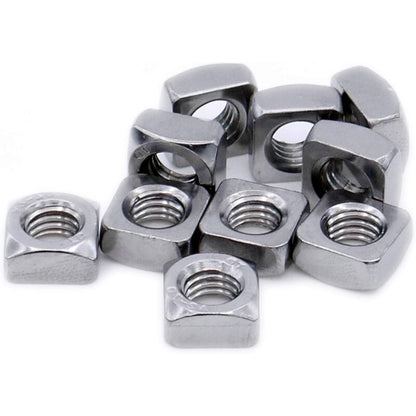 Square Nut M10 (10Mm) (Chamfered) - Stainless Steel (A2) (Pack Of 20) V1188-MS-227-2176