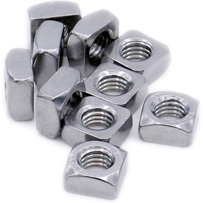 Square Nut M10 (10Mm) (Chamfered) - Stainless Steel (A2) (Pack Of 20) V1188-MS-227-2176