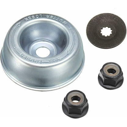 4 pcs / Set Metal Lawnmower Blade Attachment Replacement Kit For Stihl Lawn Mower Brush Cutter V1188-MS-227-2179