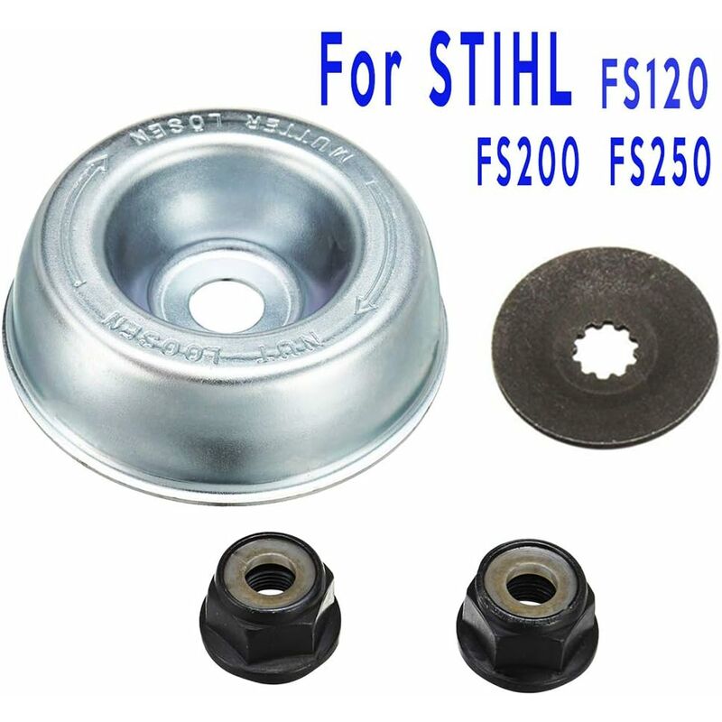 4 pcs / Set Metal Lawnmower Blade Attachment Replacement Kit For Stihl Lawn Mower Brush Cutter V1188-MS-227-2179
