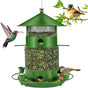 27Cm Hanging Bird Feeder, Outdoor Waterproof Hummingbird Lantern Feeder, 2.5L Weatherproof Large Capacity Seed V1188-MS-227-2185