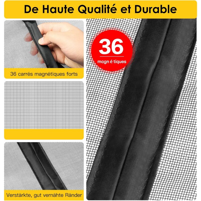 Magnetic Mosquito Net For Doors, Windows, Sliding Doors, Swing Doors, ROlling Doors, Caravans, Balconies, V1188-MS-227-2188