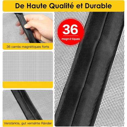 Magnetic Mosquito Net For Doors, Windows, Sliding Doors, Swing Doors, ROlling Doors, Caravans, Balconies, V1188-MS-227-2188