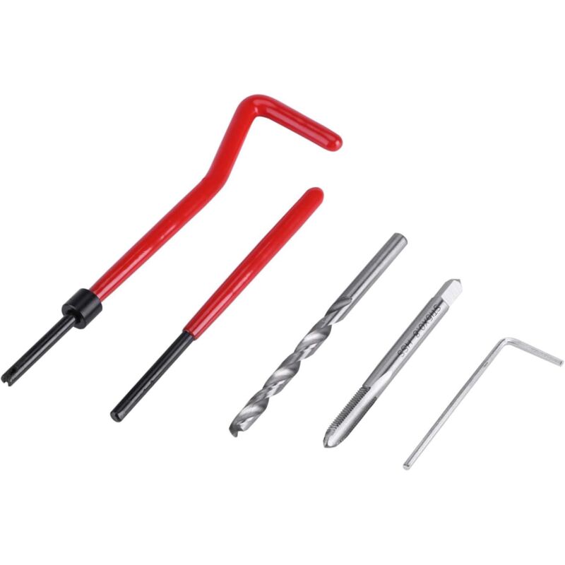 30 pcs M5/M6/M8 Thread Repair Insert Kit Hand Tool Set Compatible For Engine And Other Automotive Repair[M8] V1188-MS-227-2191