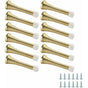 12 Pack Spring Door Stops - Polished Brass V1188-MS-227-2198