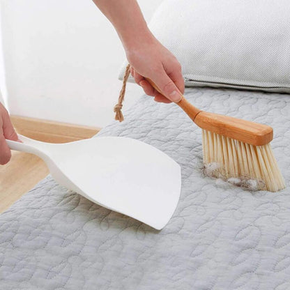 Mini Dustpan, 2 Pack Portable Wooden Dustpan And Brush, Small Multi-Function Broom For Sofas, Desk, Keyboards V1188-MS-227-2201
