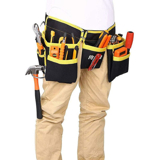 Tool Belt With 11 Pockets, Waterproof Oxford Fabric Tool Holder With Adjustable Straps, For Electricians, V1188-MS-227-2209