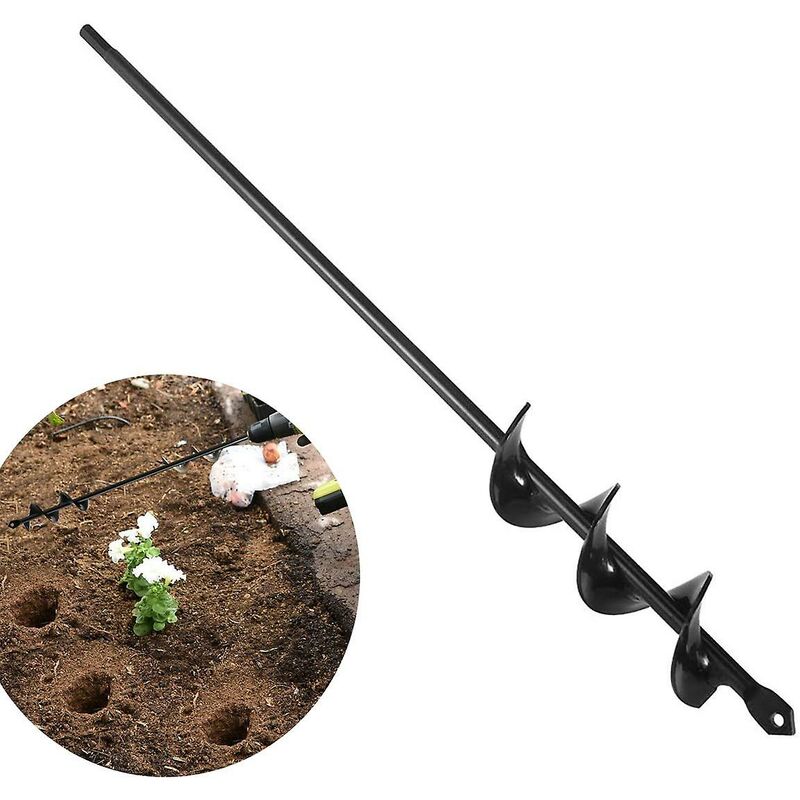 Garden Auger Drill Bit 4X45Cm, Practical Planting Tool For Planting Bedding Bulb Seedlings, Spiral Garden V1188-MS-227-2215