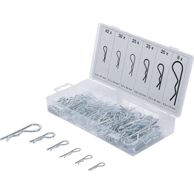 Assortment Of Spring Pins 2.4 - 4.0 Mm 150 Pieces V1188-MS-227-2221