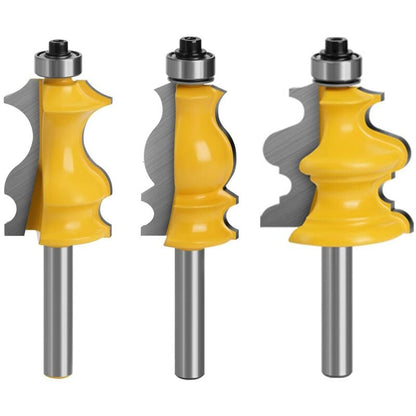 3 pcs 8Mm ROuter Bits, ROuter Bits, Woodworking Tools, Engraving Machines, Cutting Machine Tools, For Cutting V1188-MS-227-2225