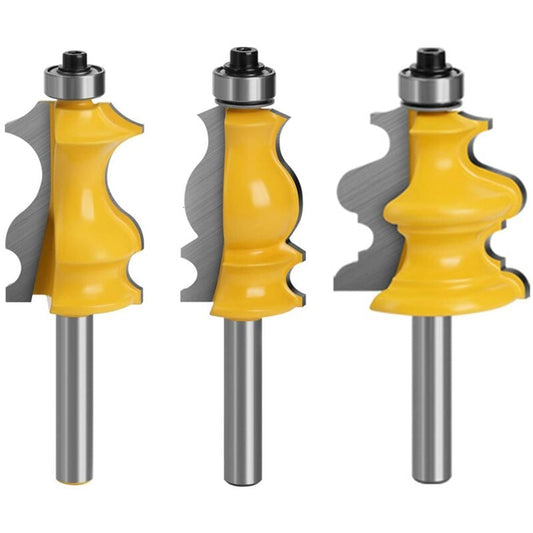 3 pcs 8Mm ROuter Bits, ROuter Bits, Woodworking Tools, Engraving Machines, Cutting Machine Tools, For Cutting V1188-MS-227-2225