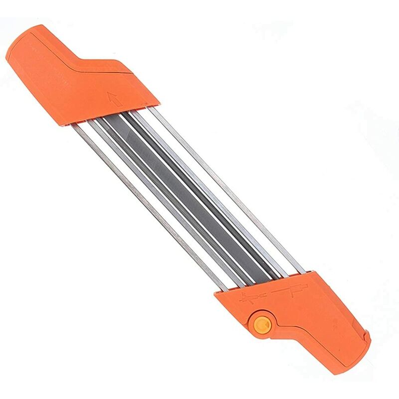 2 In 1 Easy File Chainsaw Chain Sharpener 3/8"/4.0Mm, Chainsaw Pitch Fast Teeth Sharpening Set With Handles, V1188-MS-227-2226