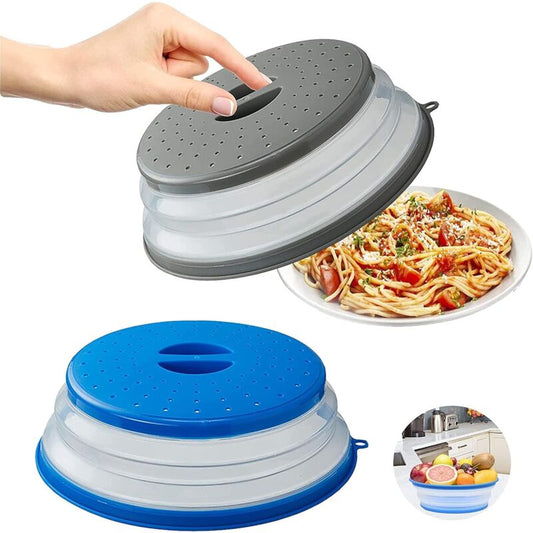 Foldable Microwave Cover, 2 Pieces Foldable Microwave Cover, Food Heating Cover Microwave Splatter Cover With V1188-MS-227-2231