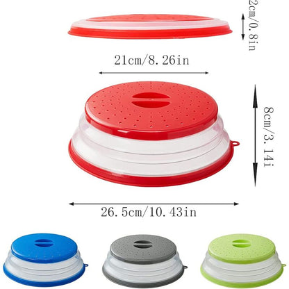 Foldable Microwave Cover, 2 Pieces Foldable Microwave Cover, Food Heating Cover Microwave Splatter Cover With V1188-MS-227-2231