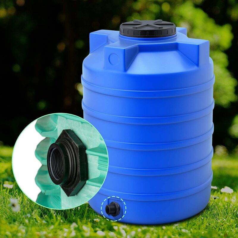2-Piece Pvc Bulkhead Fitting For Rain Barrels, Aquariums, Water Tanks (3/4") V1188-MS-227-2233