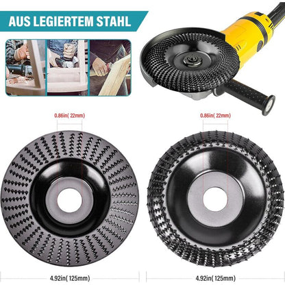 2 Pieces Wood Discs For Angle Grinder 125 Mm X 22.2 Mm, Fast Cutting Wood Grinder And Sanding Discs For Angle V1188-MS-227-2234
