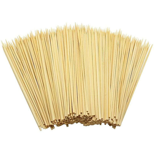 400 Wooden Bamboo Skewers Sticks For Bbq Fruit Chocolate Fondue Fountain 15Cm V1188-MS-227-2235