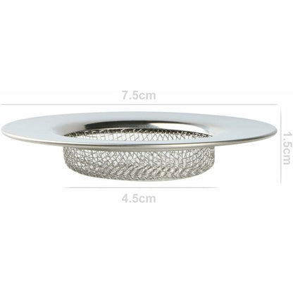 Sink Strainer For Shower - Plug Hole Hair Catcher - Kitchen Sink Stoppers - Stainless Steel Mesh Sink Drain V1188-MS-227-2237