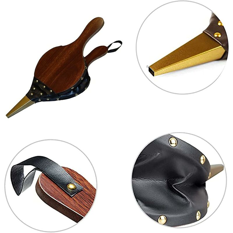 Fireplace Bellows, Wood Fire Blower, Fireplace Bellows, Wood Fire Bellows, With Strap, For Barbecue, V1188-MS-227-2240