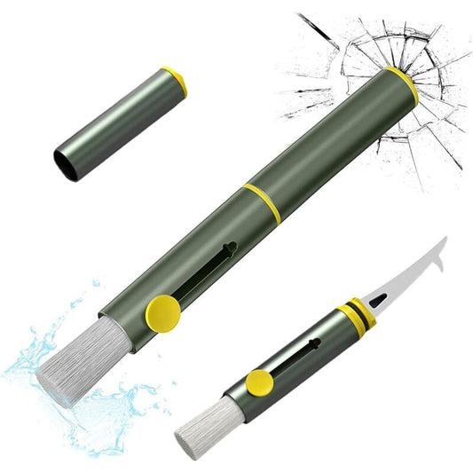 3 In 1 Multifunctional Car Cleaning Brush, Dust Remover, Tire Stone Hook, Window Breaker Hammer. Feather V1188-MS-227-2242