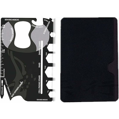Multi Tool,18 In 1 Multifunction Card Tool Holder Stainless Steel Multi-Tools Pocket Tools Gadget Bottle V1188-MS-227-2243