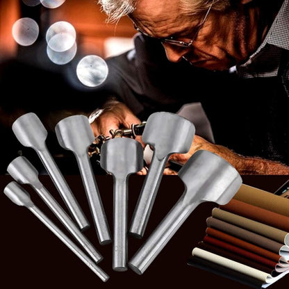 7 pcs Half ROund Diy Leather Craft Tools Arc Shape Belt End Cutter Leather Strap Semicircle Punch Tools V1188-MS-227-2256