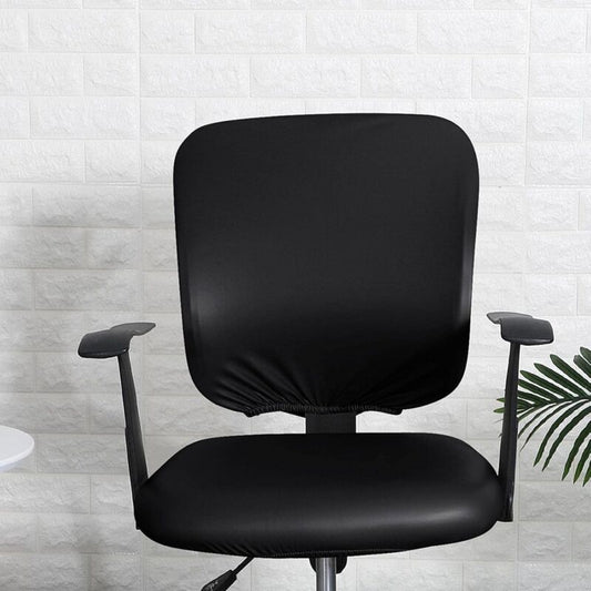 Pu Office Chair Cover Removable Stretch Armchair Cover Swivel Chair Protector Waterproof Oilproof For Banquet V1188-MS-227-2257