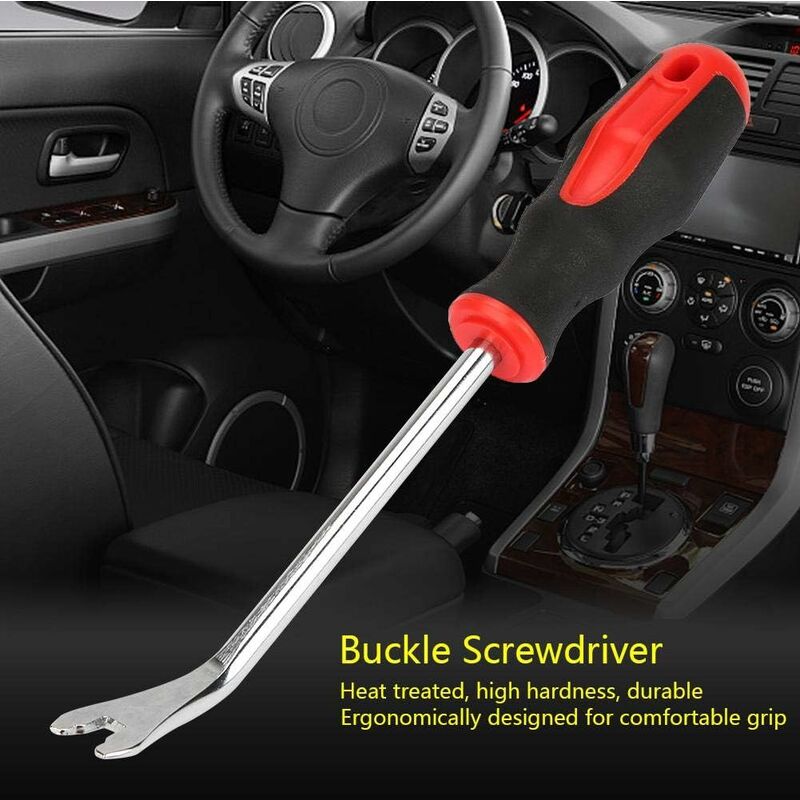 Buckle Screwdriver Removal Pliers Chrome Vanadium Alloy Steel Crowbar Repair Tool V1188-MS-227-2260