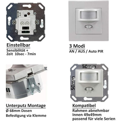 110V-220V Infrared Sensor Switch, Dual-Use Ordinary Human Body Sensor Switch V1188-MS-227-2261