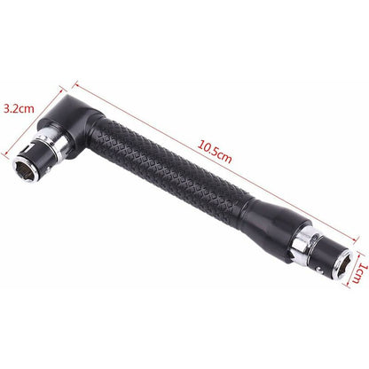 10 pcs Screwdriver L-Shaped Extension Handle Double Head Hex Socket Screwdriver Torx Slotted Screwdriver Kit V1188-MS-227-2267
