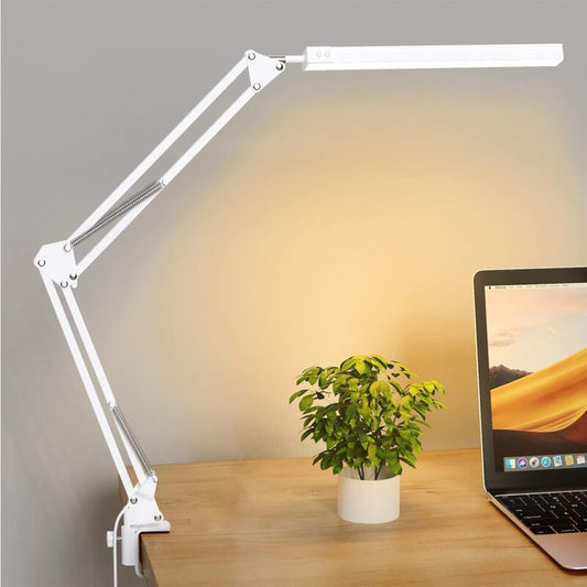 LED Desk Lamp - Powerful LED Desk Lamp With Clip - Eye Protection LED Desk Lamp - 3 Lighting Modes X 10 V1188-MS-227-2272