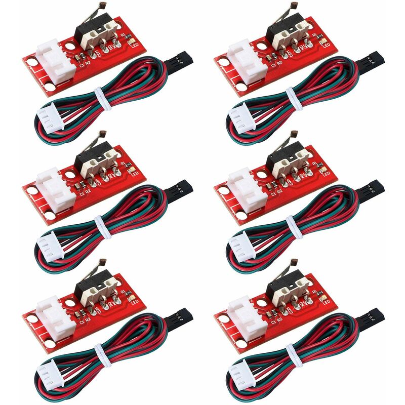6 pcs Mechanical Limit Switch End Stop For 3D Printer Reprap Prusa Mendel Cnc Arduino Mega 2560 Ramps 1.4 V1188-MS-227-2275