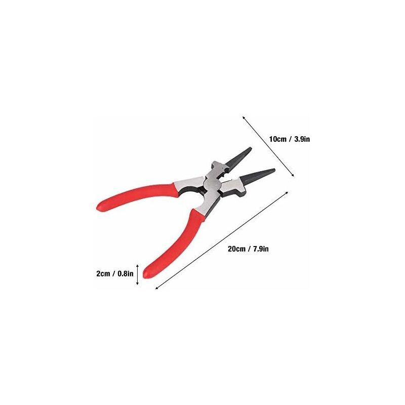 Multifunctional Carbon Steel Mig Welding Pliers Insulated Handle Cleaning Nozzle Wire Cutter Connection Tool V1188-MS-227-2277
