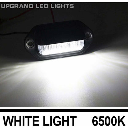 Universal 6LED LED License Plate Light Door Step Light For Trailer Rv Truck 2 Pack V1188-MS-227-2280