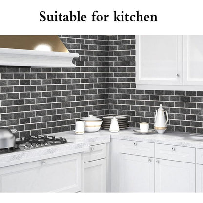 Kitchen Tile Stickers, 12 Pieces Self-Adhesive Tile Sticker Waterproof Pvc Tile Stickers Self-Adhesive Wall V1188-MS-227-2281