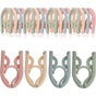 12 Pack Portable Foldable Plastic Travel Hangers Space Saving With Non-Slip Multi-Functional Travel V1188-MS-227-2287